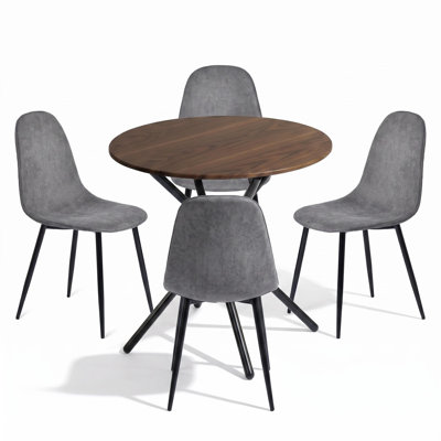 Ensemble de table de salle à manger 3 pièces avec 2 chaises rembourrées