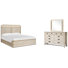 Regulski Queen Panel Bed And Drawer Dresser With Landscape Mirror