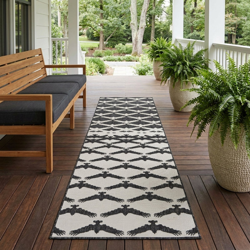 Tapis intérieur / extérieur Axon Hower, Tapis de couloir 2 pi 7 po x 12 pi
