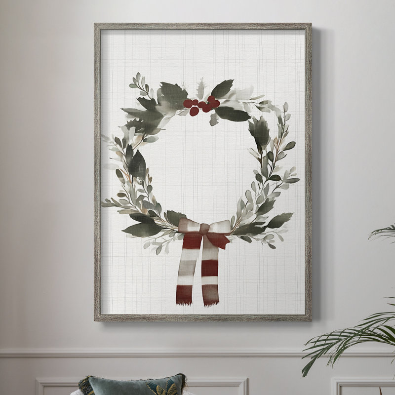 «Christmas Holiday Art CDXLIV», reproduction d'art encadrée - bois massif, H 11 po x l 9 po