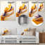 Décoration murale abstraite en métal blanc et or Fusion IV-87832052