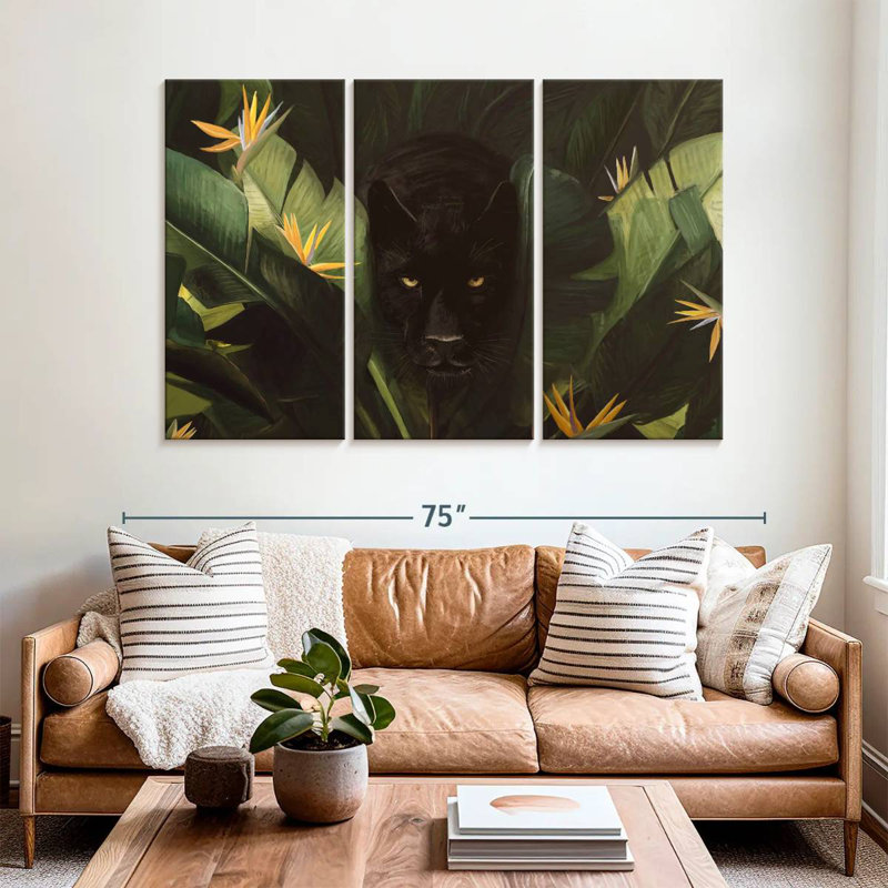 Hello Panther, 42" H x 65" W
