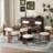 Modern Upholstered Dining Chairs with Solid Wood Legs-525077002