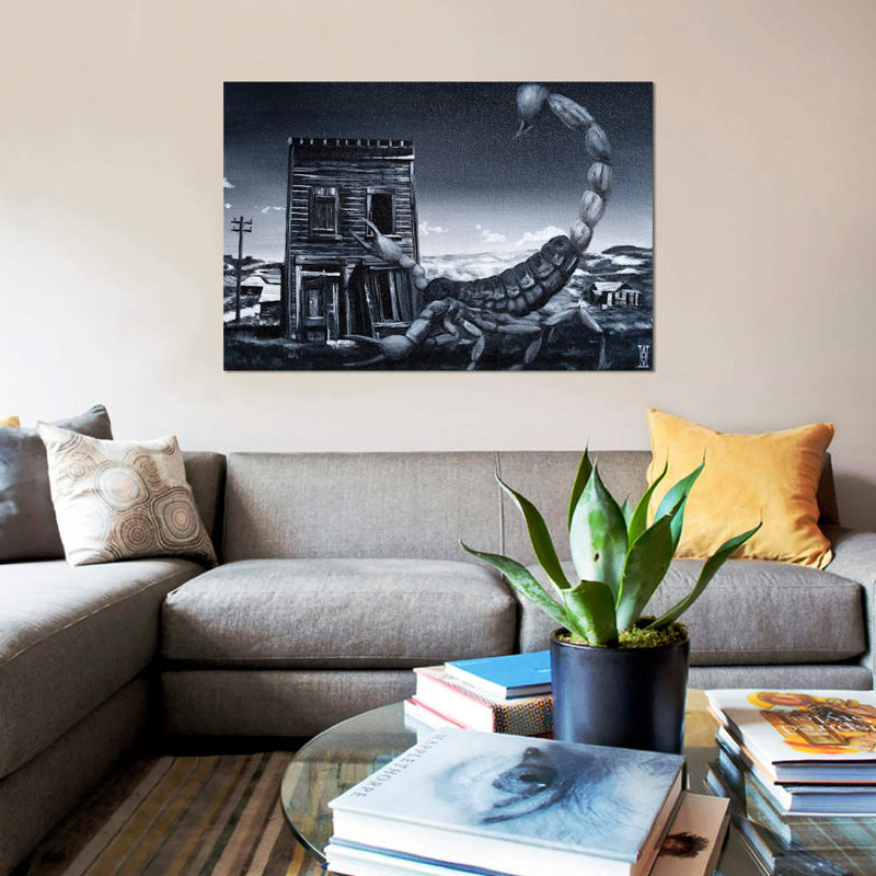 "veille du scorpion" par alec huxley, impression sur toile tendue, H 26 po x l 40 po x P 1,5 po, Toile tendue, Pas de tapis