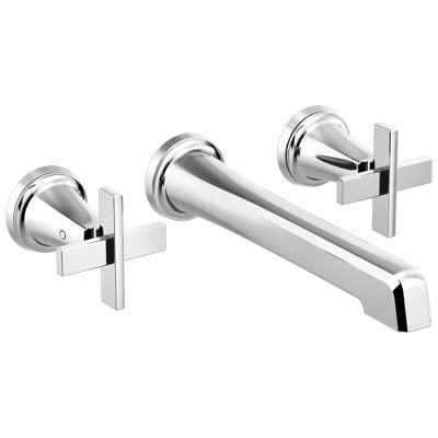 Levoir® Two-Handle Wall Mount Lavatory Faucet - Less Handles
