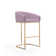 Lioba Upholstered Counter Stool with Metal Frame