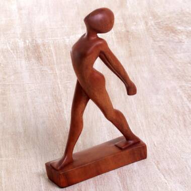 Wood sculpture, 'Yoga Stretch'  Wood sculpture, Sculpture, Wood carving