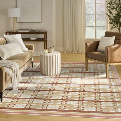 Tapis d'intérieur rouille Maridee