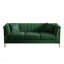 Canapé de style Chesterfield moderne en velours 3 places 82,67 po avec 2 coussins (W576S00213 / FX-P82-GR2)