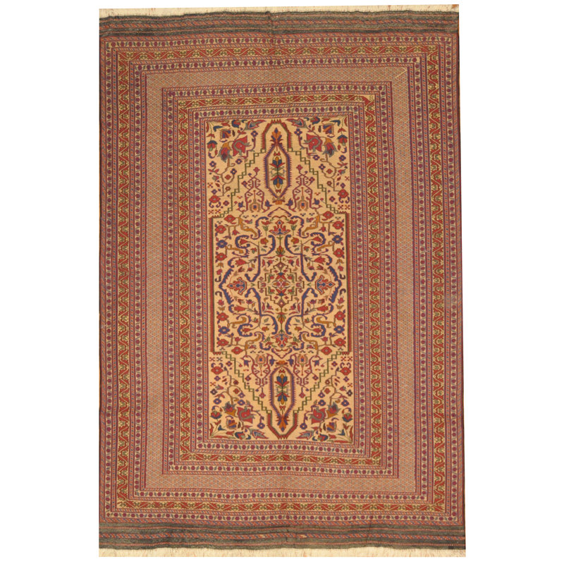 Kilim de laine Soumak fabriqué à la main