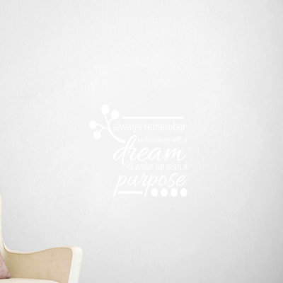 Adhésif décoratif «Wake Up With a Purpose»
