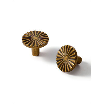 JIASENBAO, paquet de 5 boutons d'armoire bronze champagne, poignées de tiroir plates, armoire de salle de bain, quincaillerie d'armoire, alliage de zinc