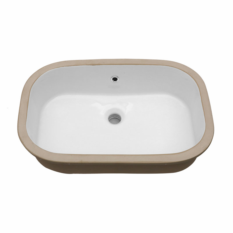 Ceramic Sink, Undermount Bathroom Sink With Overflow