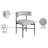 Klaidi Linen Textured Fabric Dining Chair-121416281-88545602