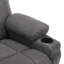 Fauteuil inclinable en chenille Aricella avec massage, chauffage et porte-gobelet-1029207188