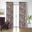 Dolce  Wisteria Cotton Rod Pocket Drapery Panel Set of 2-1436337113