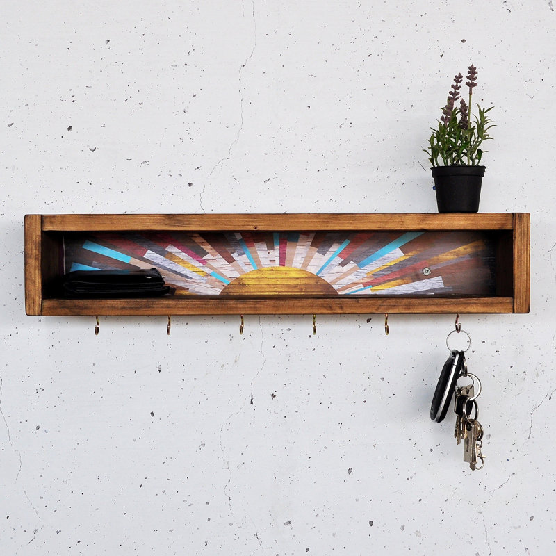 Tablette murale décorative en bois