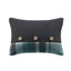 9 pièces, lit double, ensemble de literie en microfibre, édredon écossais sarcelle / noir, draps unis assortis, édredon étiqueté et conception de draps, preuve