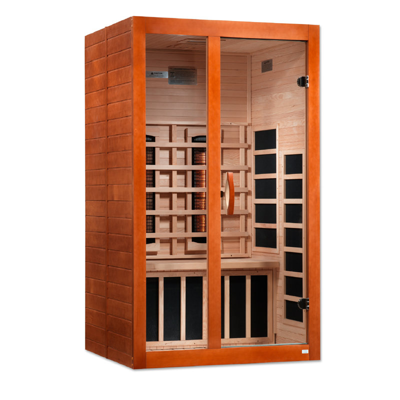 Dynamic Infrared Santiago 2 - Person Bluetooth Compatible FAR Infrared Sauna in Hemlock