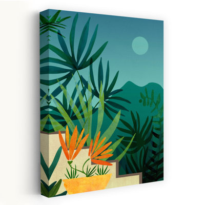 Contemporary Art Colourful Abstract Contemporary Flower Landscape Art