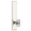 Grandeur Carré Tall Plate Passage with Baguette Clear Crystal Door Knob-2102641785-2102641778