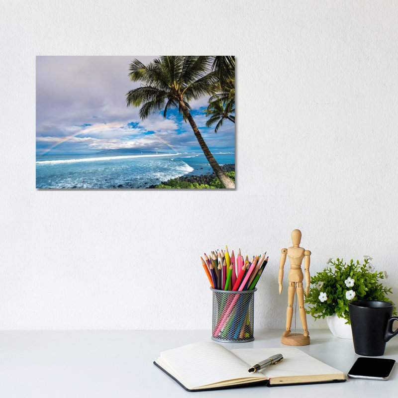 Hawaiian Landscape by Lucas Moore - Wrapped Canvas Print, 20.32 cm H x 30.48 cm W