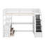 Lit mezzanine simple avec bureau et tablettes-1625706749