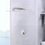 Robinet de douche mural, version nickel brossé - laiton, valve incluse