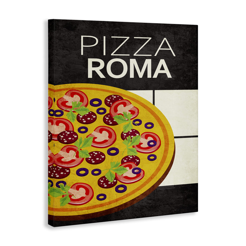Toile de cuisine classique Pizza Roma, design par Kim Allen, H 20 po x l 16 po