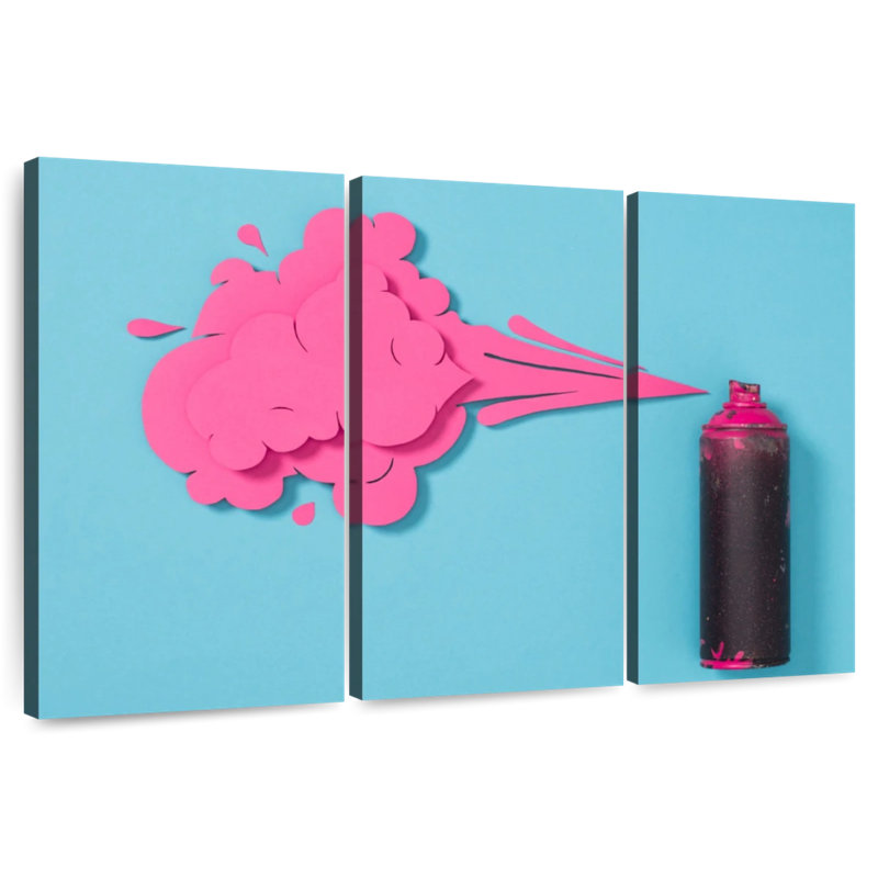 Senne Creative rose, peinture en aérosol, H 20 po x l 33 po