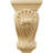 3 1/2"W x 4"D x 7"H Small Shell Corbel, Alder-58864920