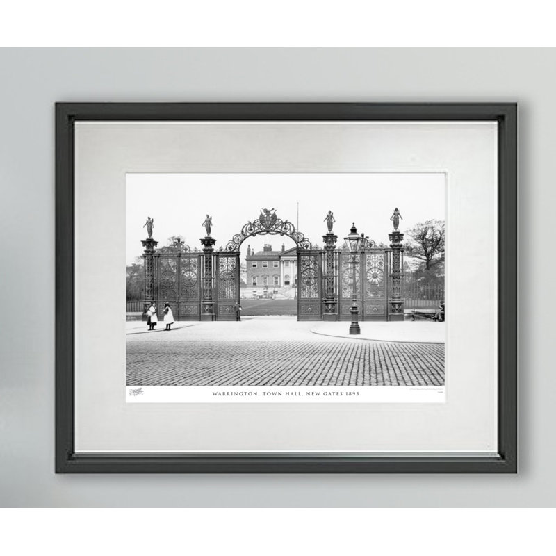 Warrington, Town Hall, New Gates 1895 - Single Picture Frame Print, 45cm H x 60cm W x 2.3cm D
