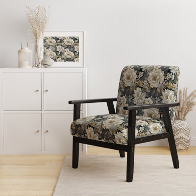 Fauteuil d'appoint rembourré Flower Elegance