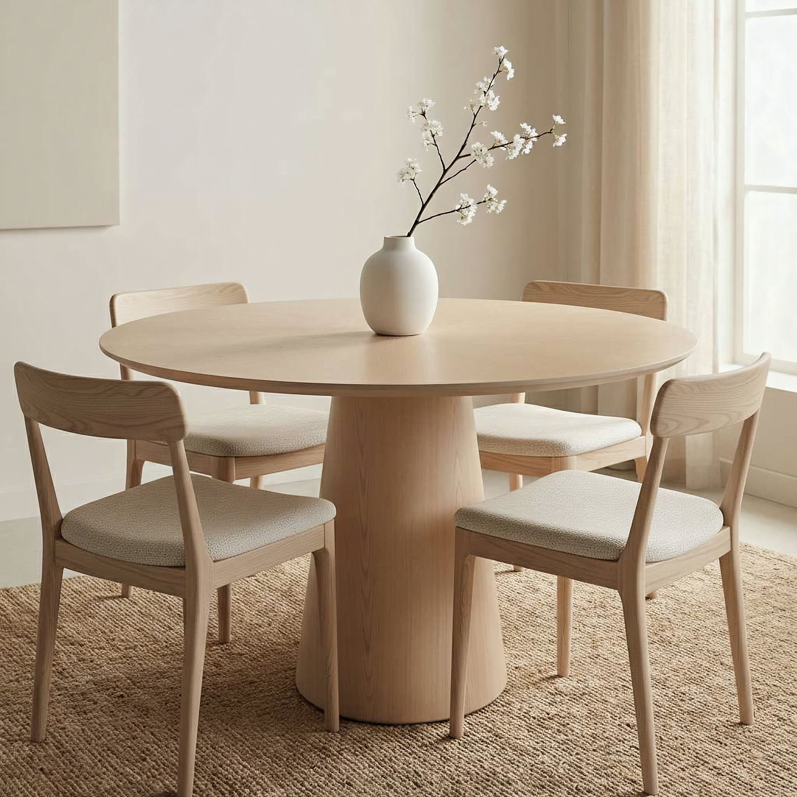 Burdon 47" Walnut Dining Table, Nevoa