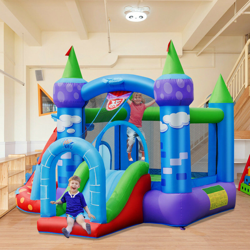 10.5' x 10.5' Bounce House with Slide and Air Blower