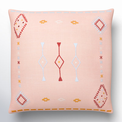 Gwyn Embroidered Cotton Pillow Cover