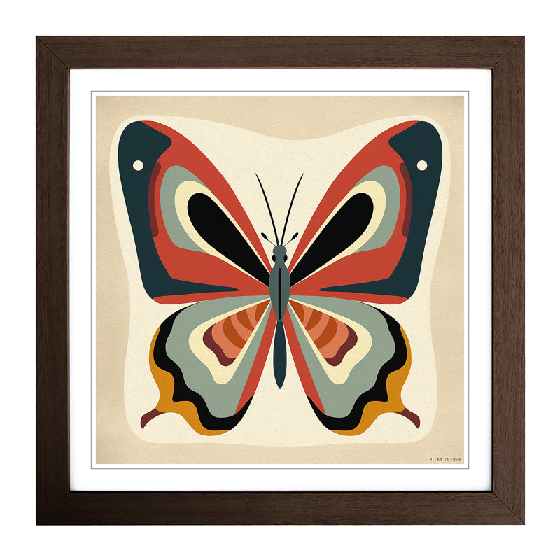 Single Picture Frame Print on Wood, Walnut