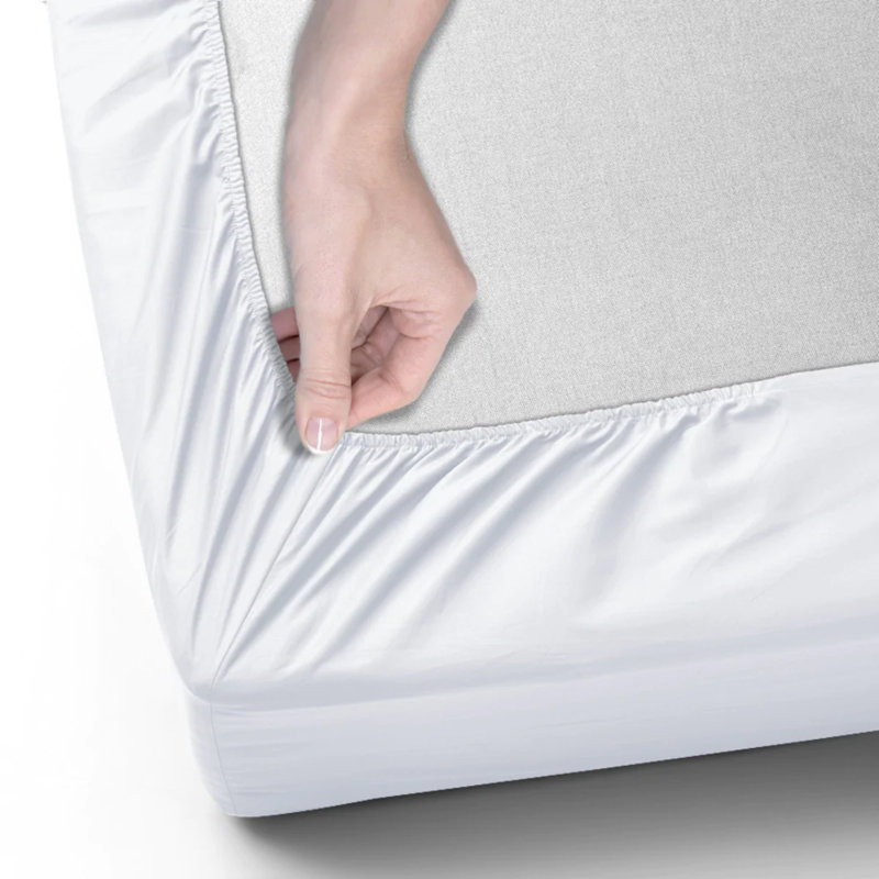 Aerona 200 Thread Count Microfiber Brushed Fitted Sheet, Grey, Double (4'6)