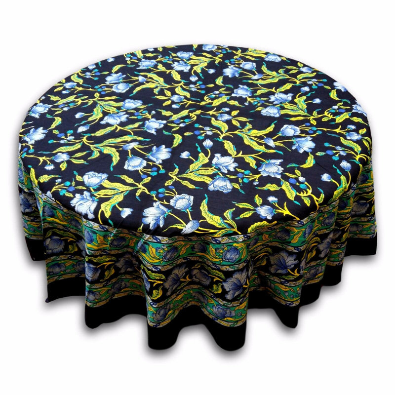 Nappe Grinnell, Noir / ambre, Rond 90 po