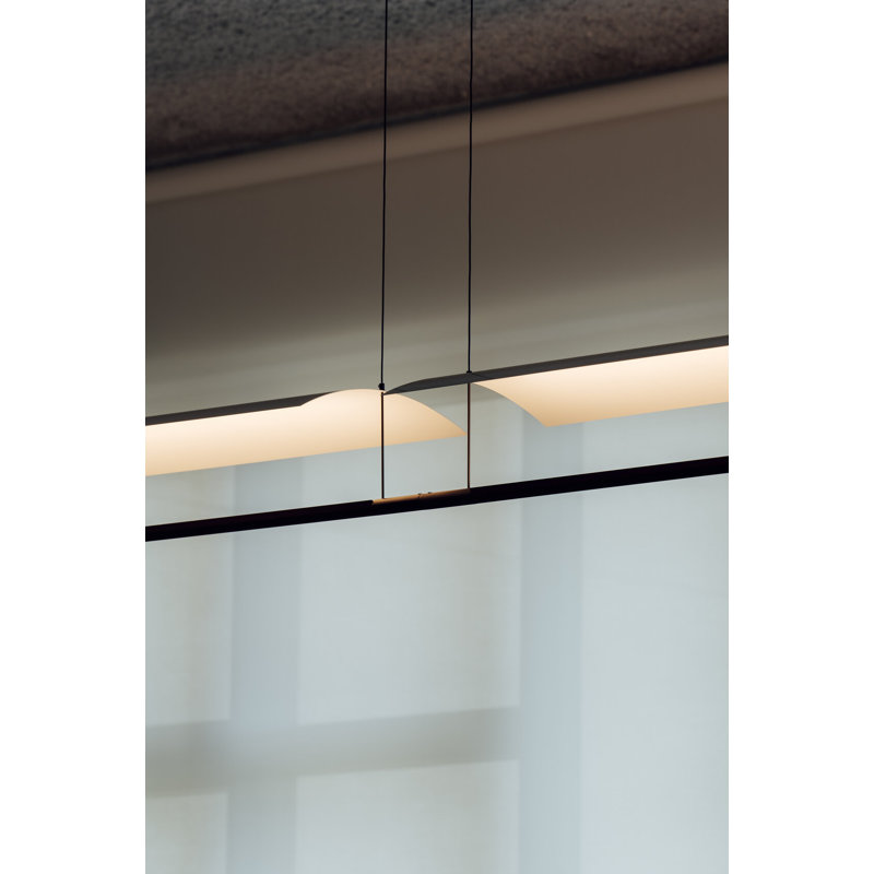 Sistema Lámina 45, White Gray, 31 W, 202.5" H x 69.2" W x 11.8" D