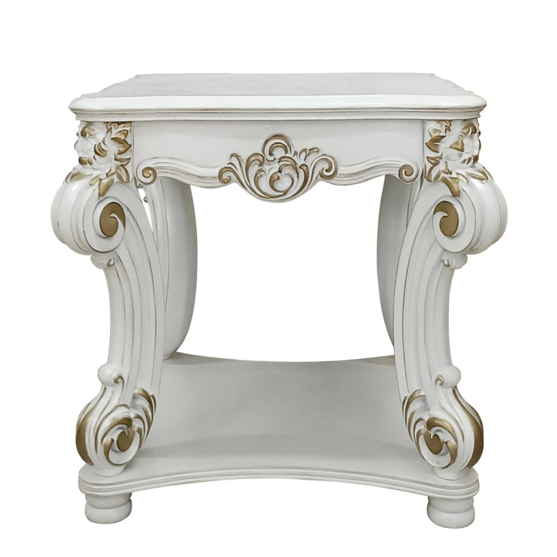 Table de bout avec tablette inférieure Pearl
