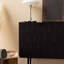 Armoire d'entrée Mid-Century moderne noire