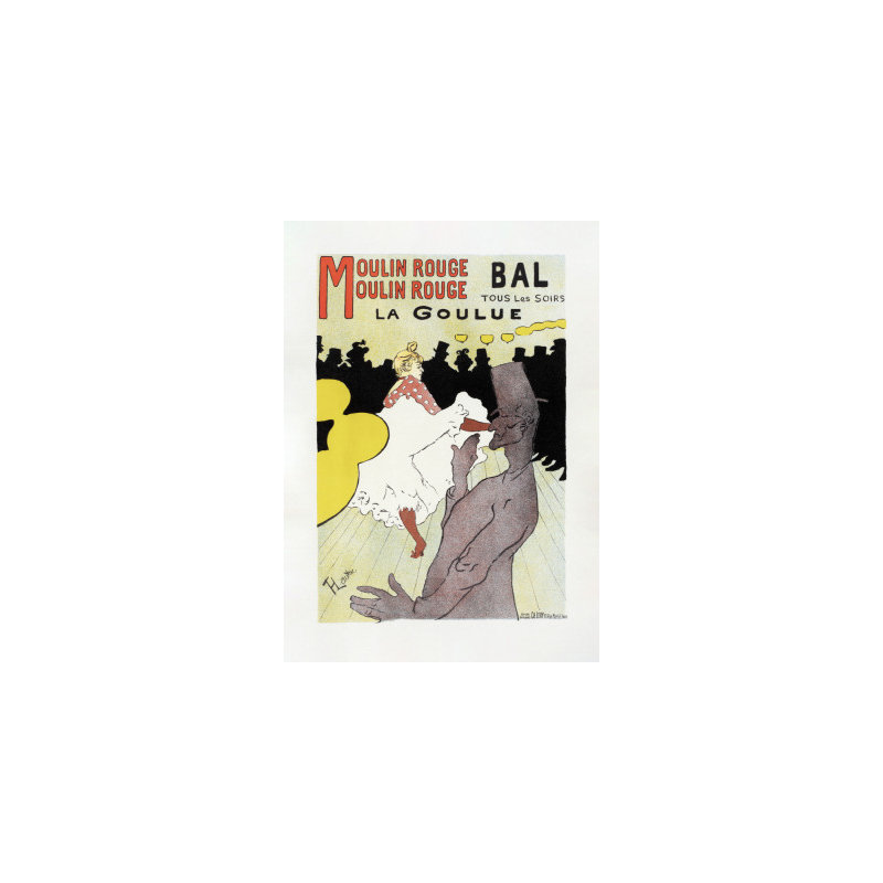 Affiche Pour Le cabaret la Goulue (1898, 76.2 cm H x 50.8 cm W