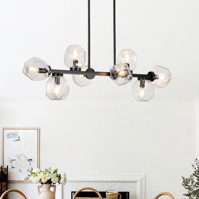 Luminaire suspendu noir Mid Century