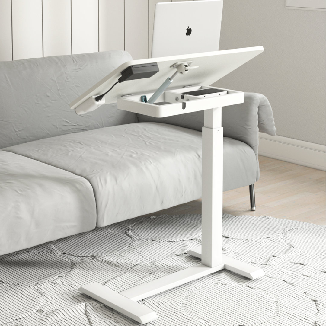 Crescio 27.6'' W Electric Adjustable Metal Base Standing Desk Inbox Zero 