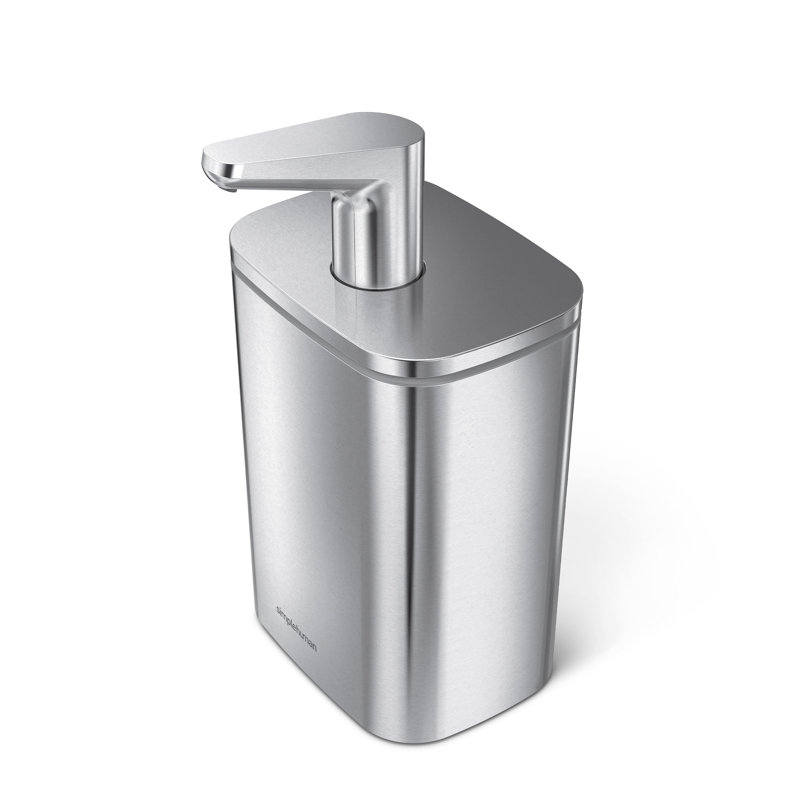 Simplehuman Pulse Pump Soap Dispenser, Brushed Stainless Steel, 18.2cm H x 9.9cm W x 9.7cm D