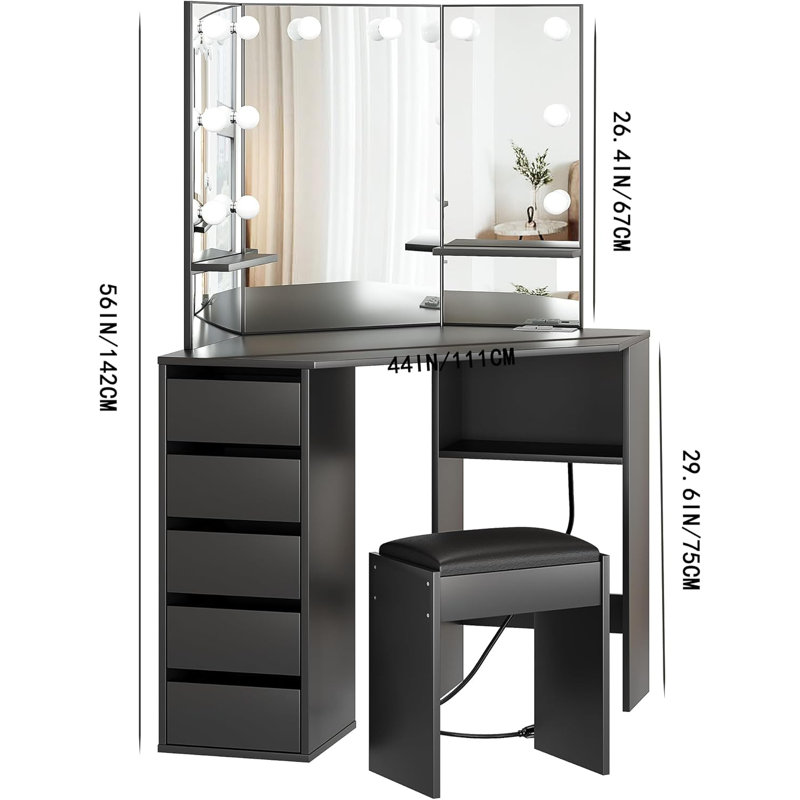 Dressing Table with Mirror