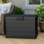 Urbn-Living 78cm W 200L Polypropylene Lockable Deck Box in Black