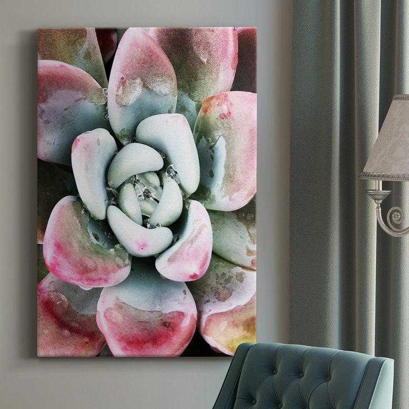 " Pastel Succulent Beauty V ", 48" H x 32" W x 1.5" D