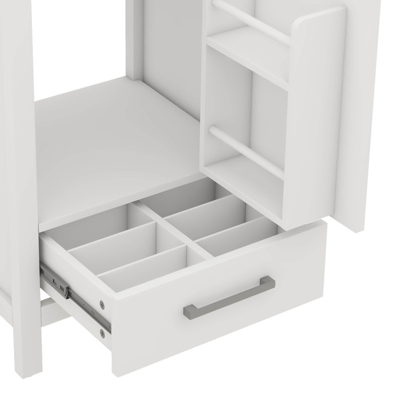 Meuble-lavabo moderne avec lavabo en céramique, White